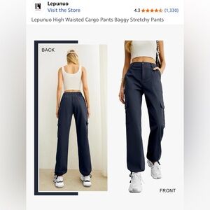 Navy Blue Cargo Pants